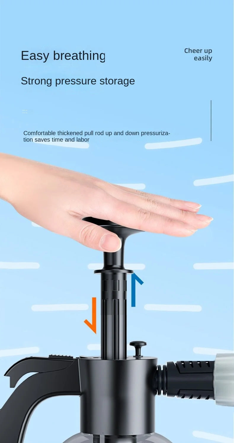 Hand Pump Foam Sprayer with 3 Types of Nozzle Hand Pneumatic