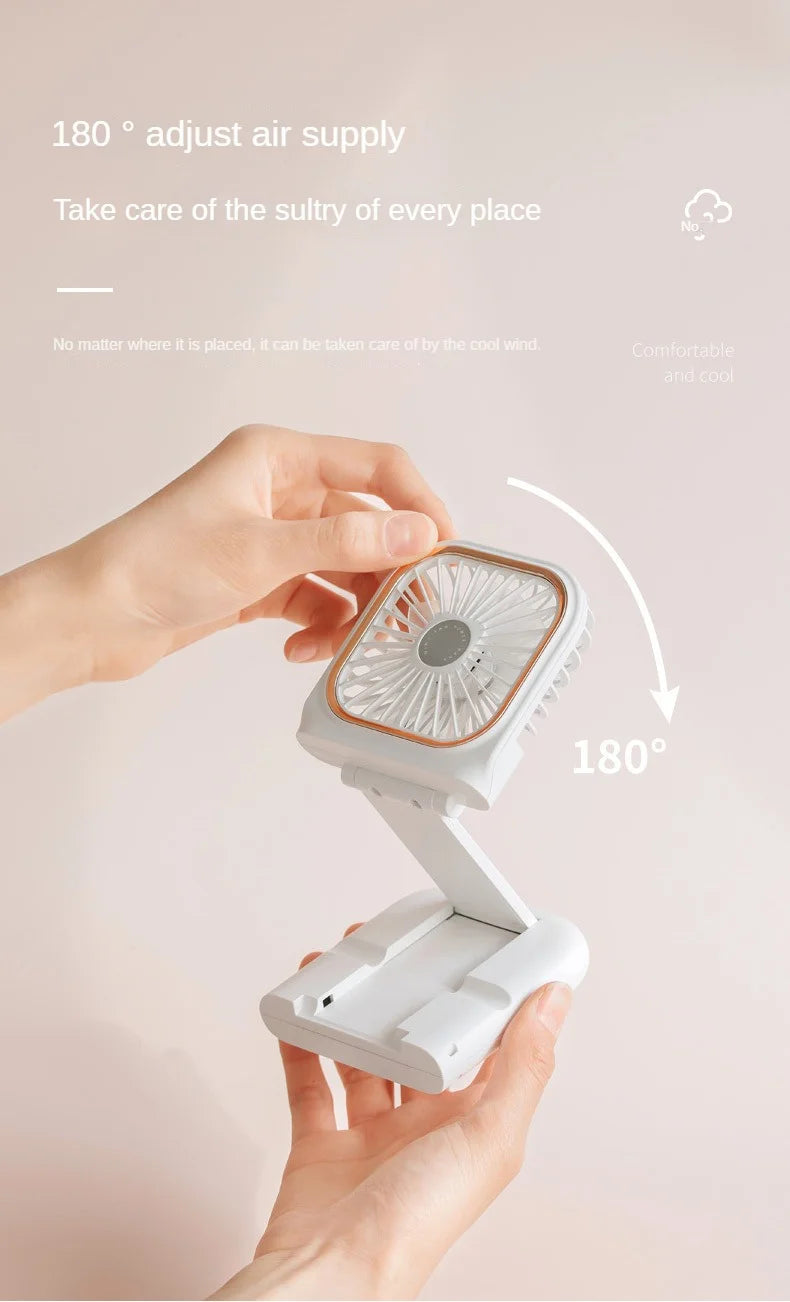 USB halterneck small fan outdoor portable handheld fan power