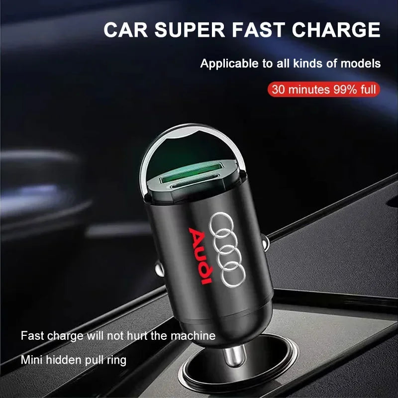 Car Charger USB Type-C Fast Charging Adapter Car Accessories
