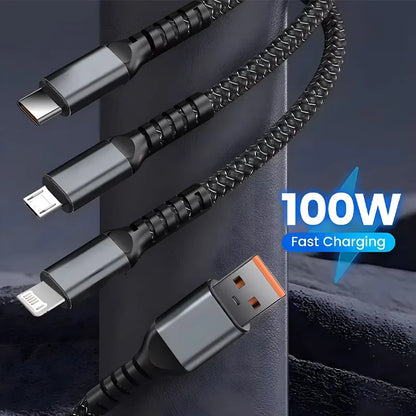 Transparent Pilot Lamp Super Fast Charging Cable Universal