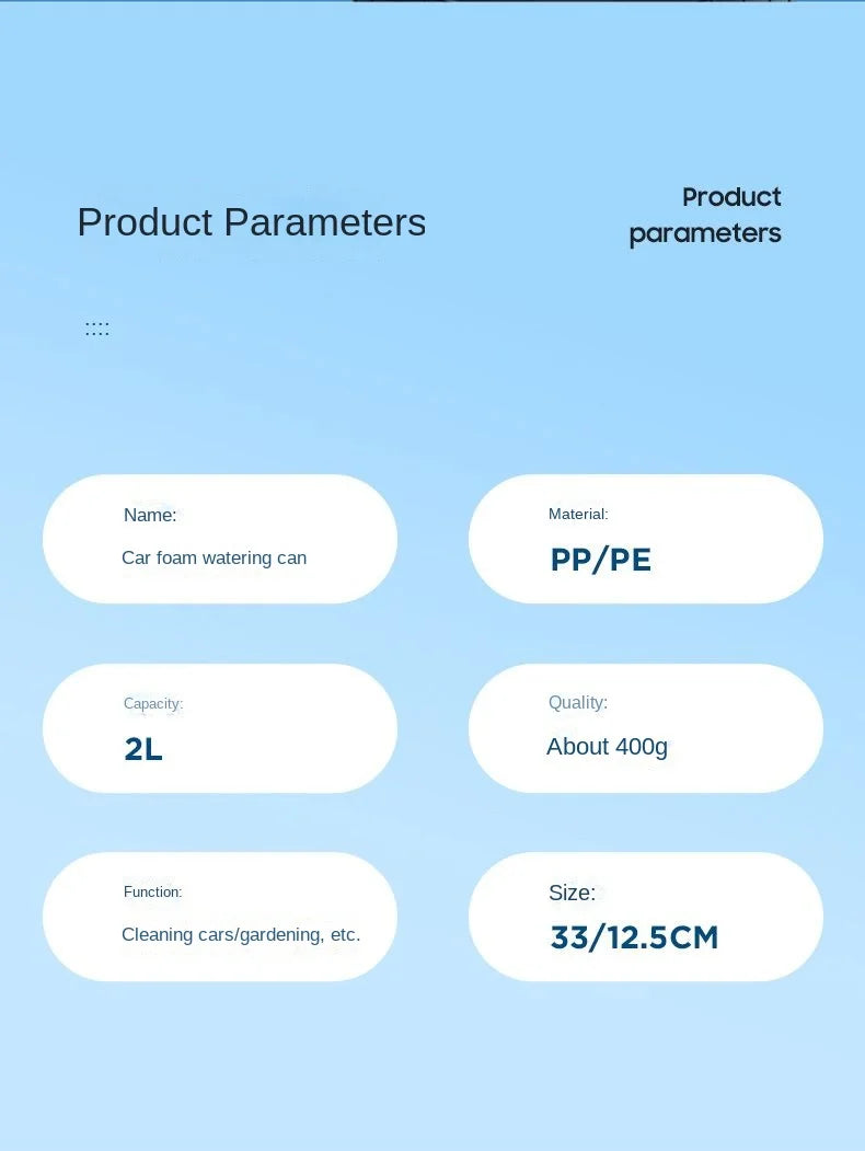 Hand Pump Foam Sprayer with 3 Types of Nozzle Hand Pneumatic
