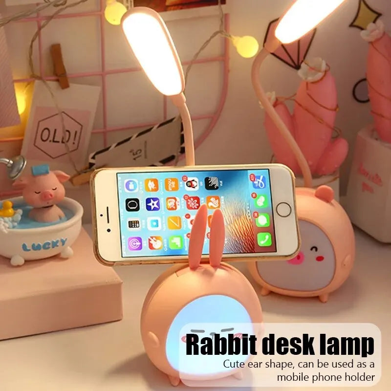 USB LED Desk Lamp Rabbit Light Cute Cartoon Lamp USB