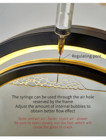 Moving Sand Art Picture Table Lamp Quicksand Night Light 3D