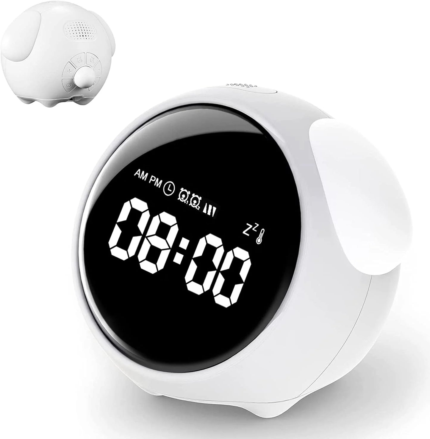 Child Alarm clock Digital Emotion Table Clock WIth Light Wireless