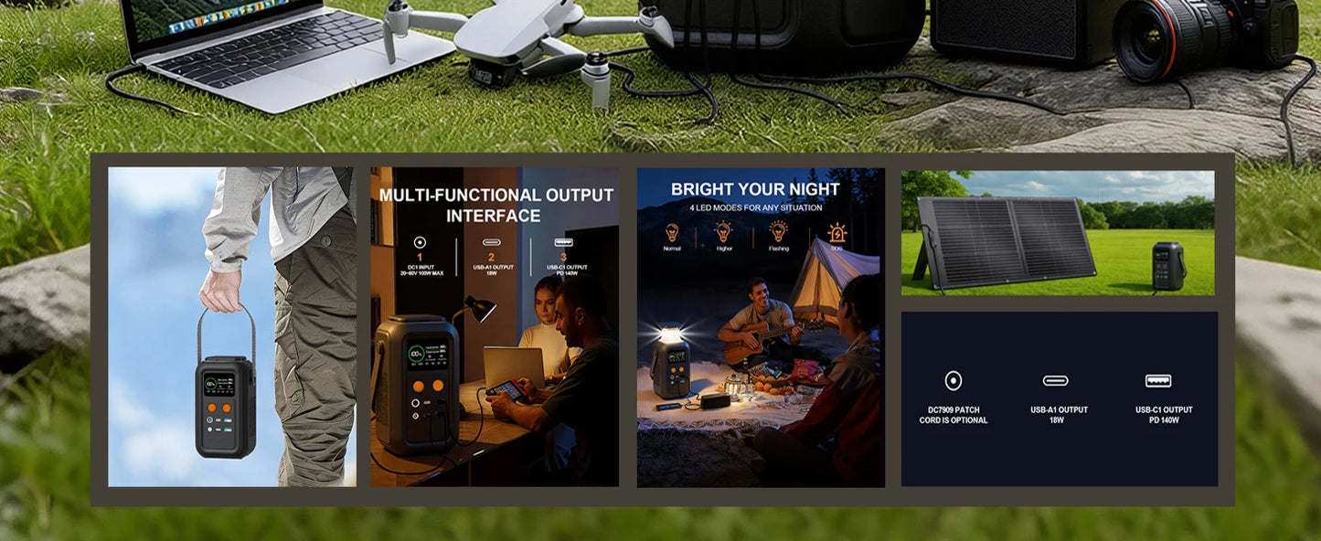 Solar Generator Portable Mobile Power Station Lifepo4 Battery