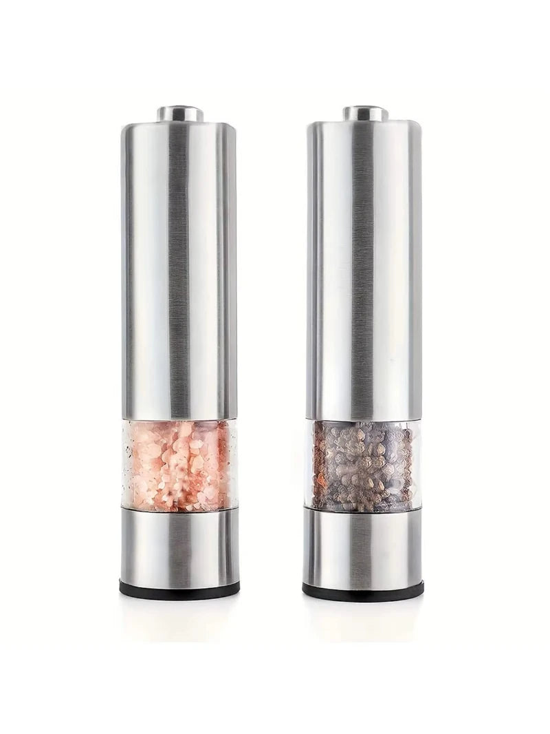 Stainless Steel Electric Pepper Grinder Spices Sea Salt Kitchen