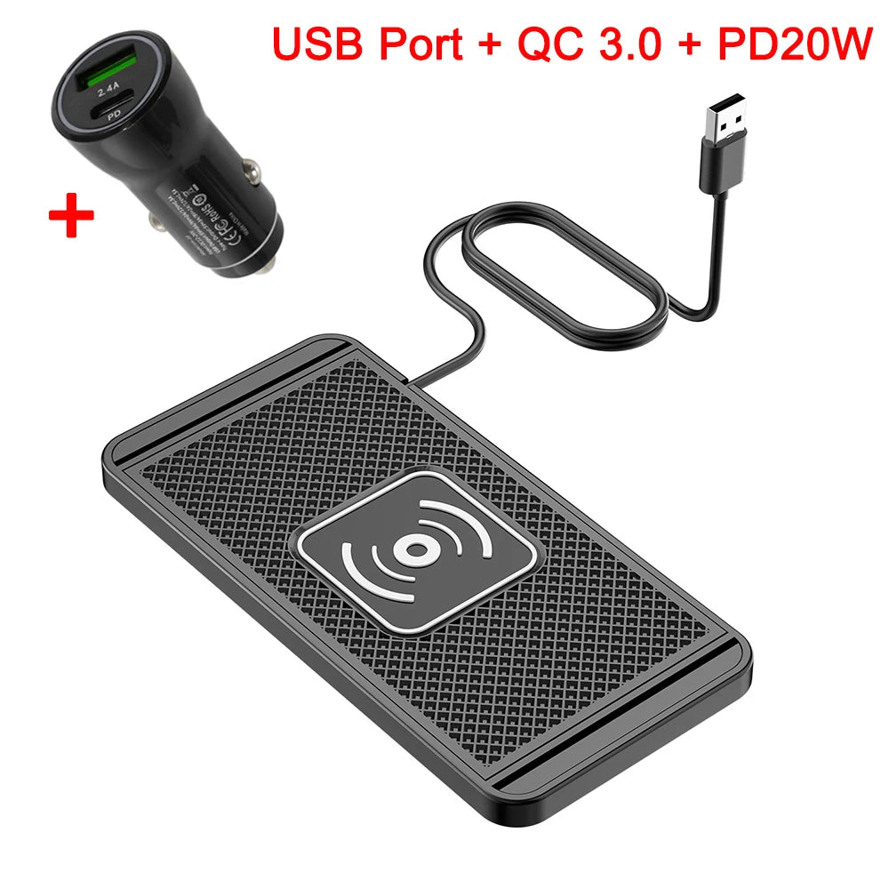 Car Wireless Charger for Iphone 16 15 15 Pro Max 14 13 12 X