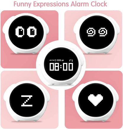 Child Alarm clock Digital Emotion Table Clock WIth Light Wireless