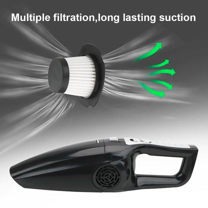 Portable Car Vacuum Cleaner High Suction Dry and Wet Dual-use