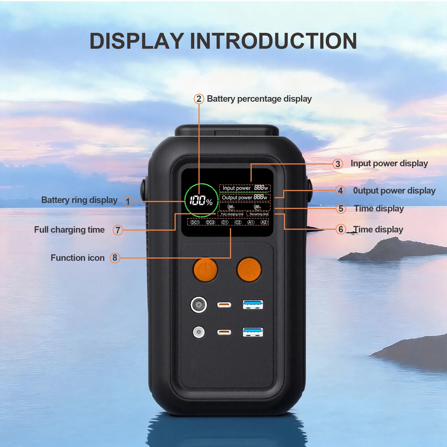 Solar Generator Portable Mobile Power Station Lifepo4 Battery