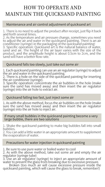 Moving Sand Art Picture Table Lamp Quicksand Night Light 3D