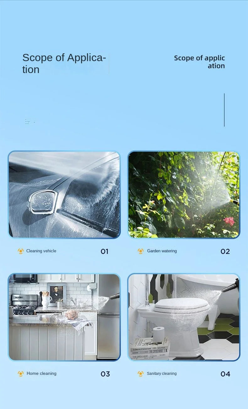 Hand Pump Foam Sprayer with 3 Types of Nozzle Hand Pneumatic