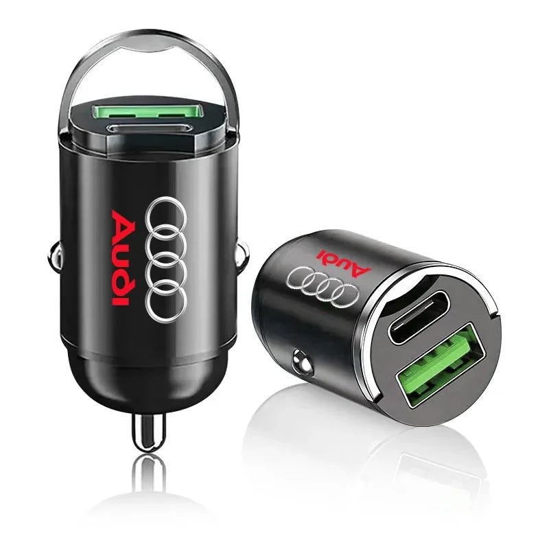 Car Charger USB Type-C Fast Charging Adapter Car Accessories