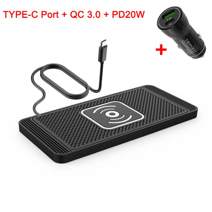 Car Wireless Charger for Iphone 16 15 15 Pro Max 14 13 12 X