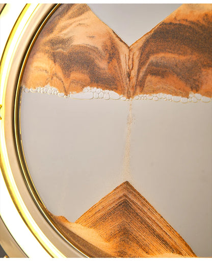 Moving Sand Art Picture Table Lamp Quicksand Night Light 3D