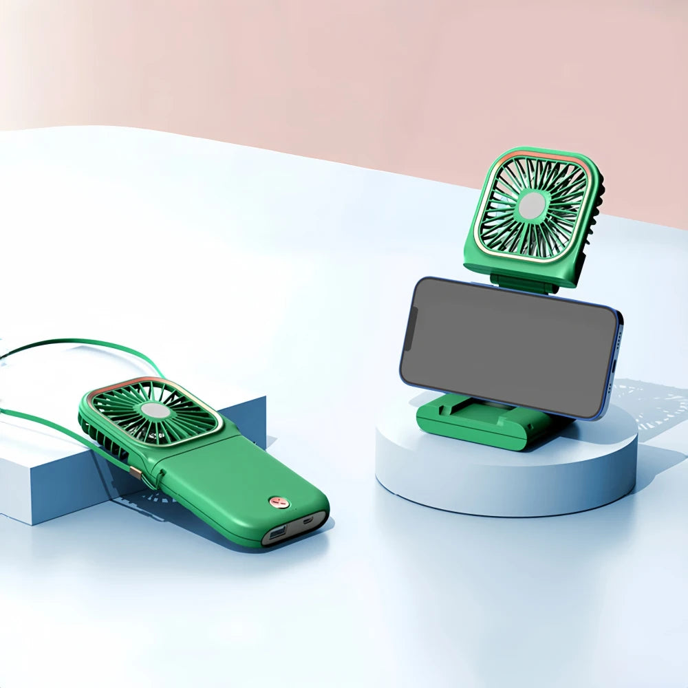 USB halterneck small fan outdoor portable handheld fan power
