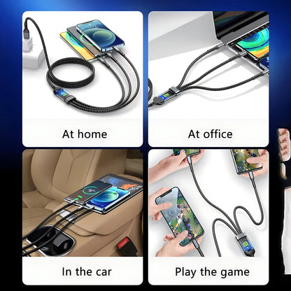 Transparent Pilot Lamp Super Fast Charging Cable Universal