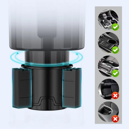 Upgraded Car Cup Holder Expander with Adjustable Base Stable