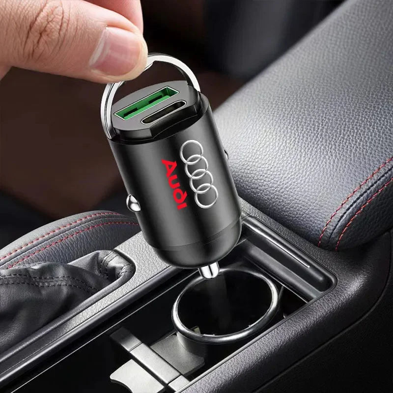 Car Charger USB Type-C Fast Charging Adapter Car Accessories