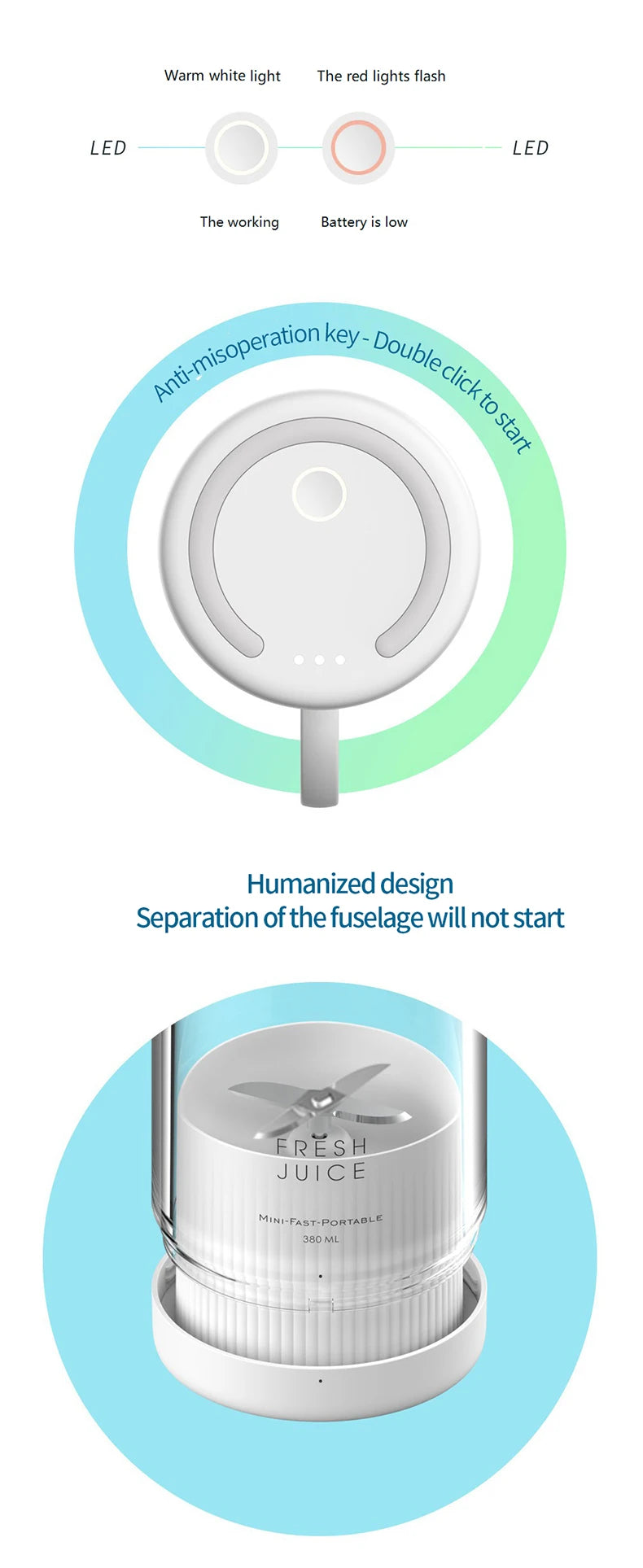 Mini Juicers Portable Electric Juicer Blender Usb Fruit Mixers