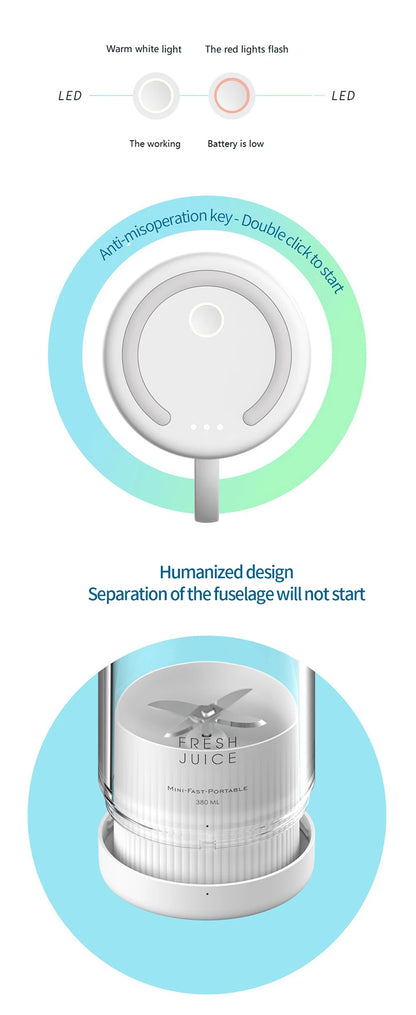 Mini Juicers Portable Electric Juicer Blender Usb Fruit Mixers