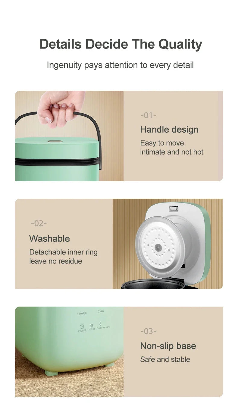 Mini Rice Cooker Automatic Household Kitchen Electric Cooking