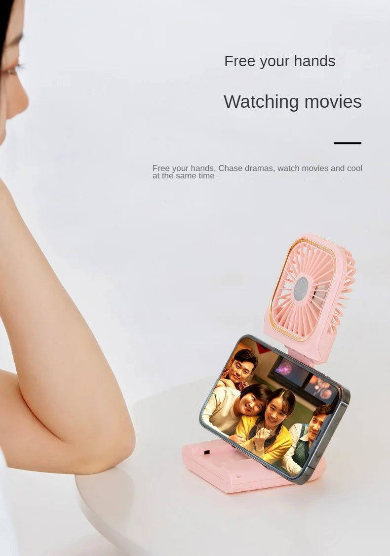 USB halterneck small fan outdoor portable handheld fan power